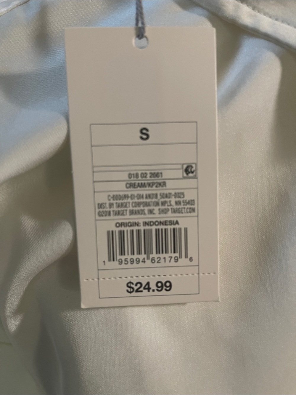 Target Ivory Button-Front Blouse - Picture 2 of 3